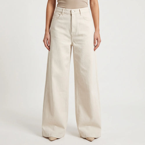 Alvara - High Waisted Wide Leg Jeans