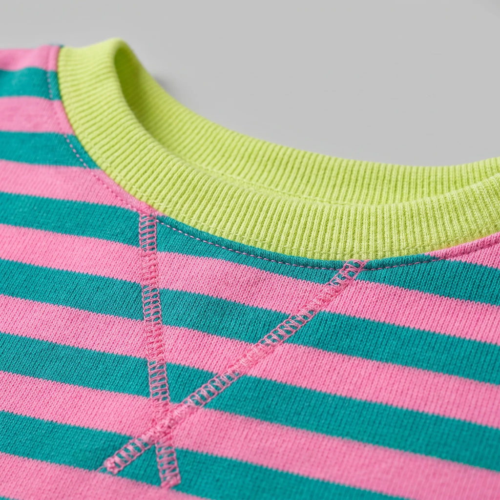Celandi - Relaxed Fit Black White Striped Jumper