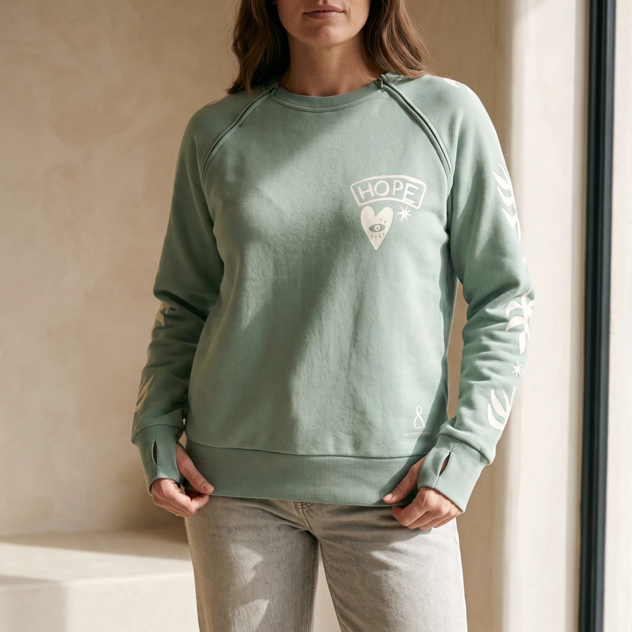 Comfique - Relaxed Fit Graphic Print Sweatshirt