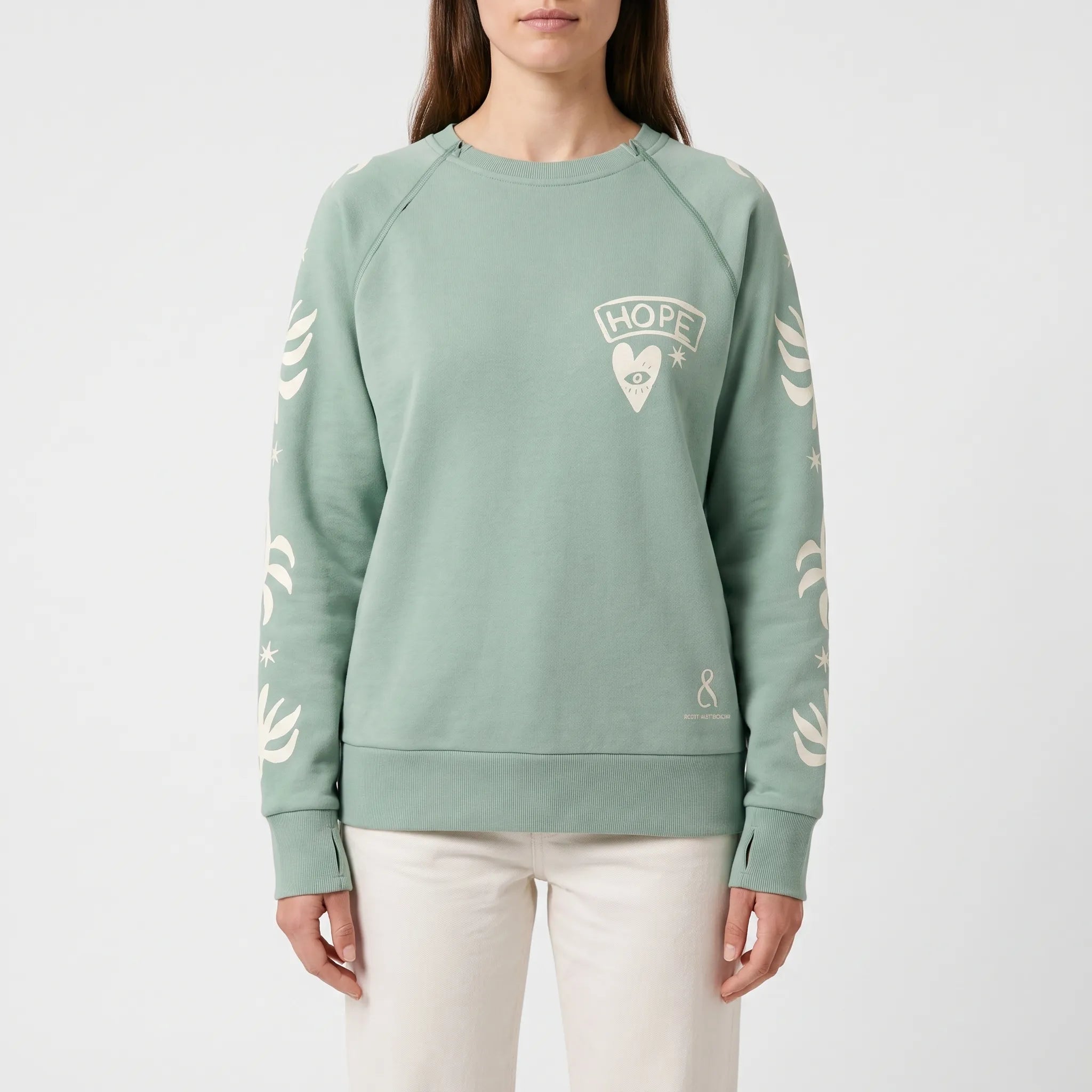 Comfique - Relaxed Fit Graphic Print Sweatshirt