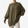 Knytta - Oversized Asymmetrical Long Sleeve Knit Sweater