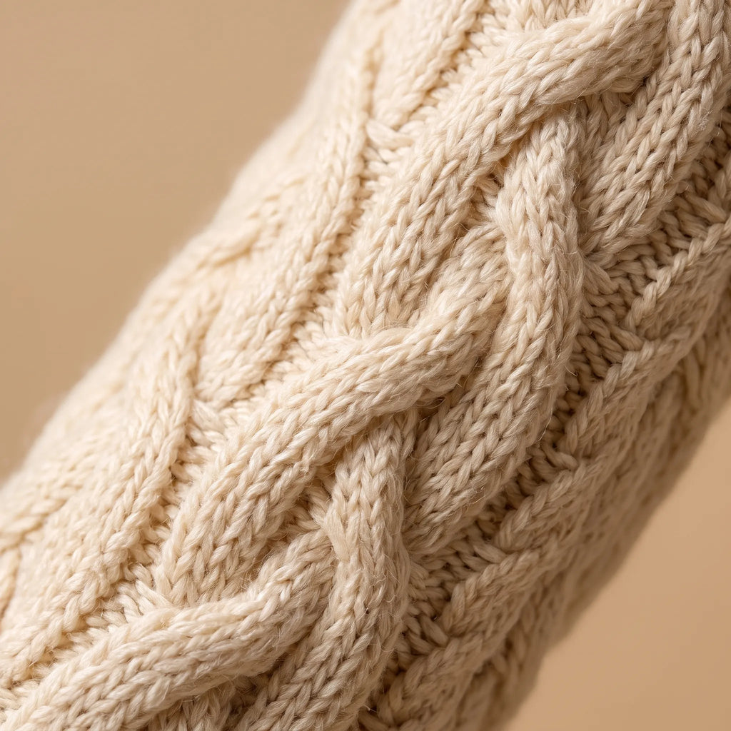 Knytte - Relaxed Fit Textured Sleeve Crew Neck Jumper
