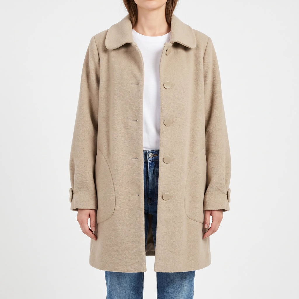 Mirenna - Classic Button-Up Women's Coat