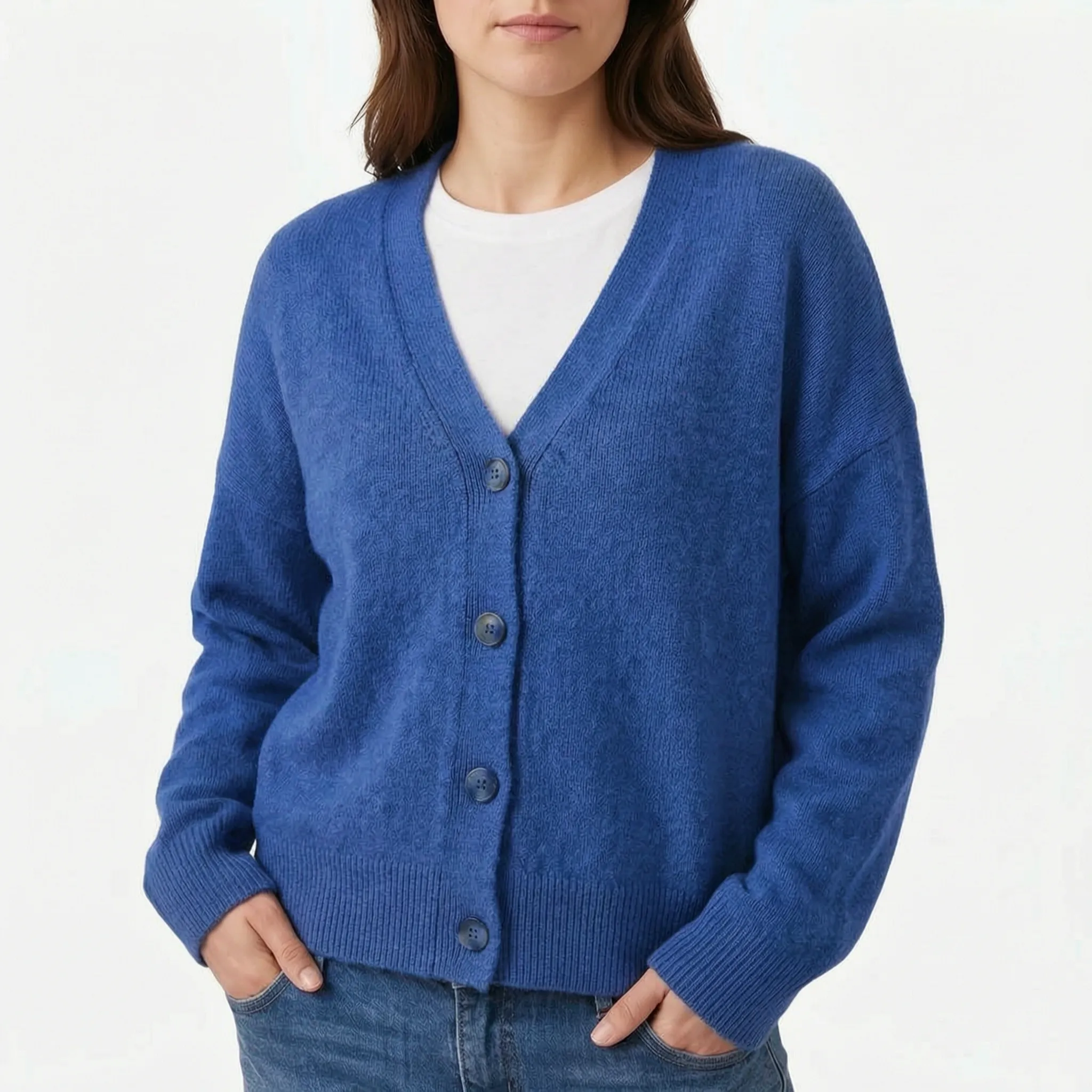 Novalis - Relaxed V Neck Knitted Cardigan