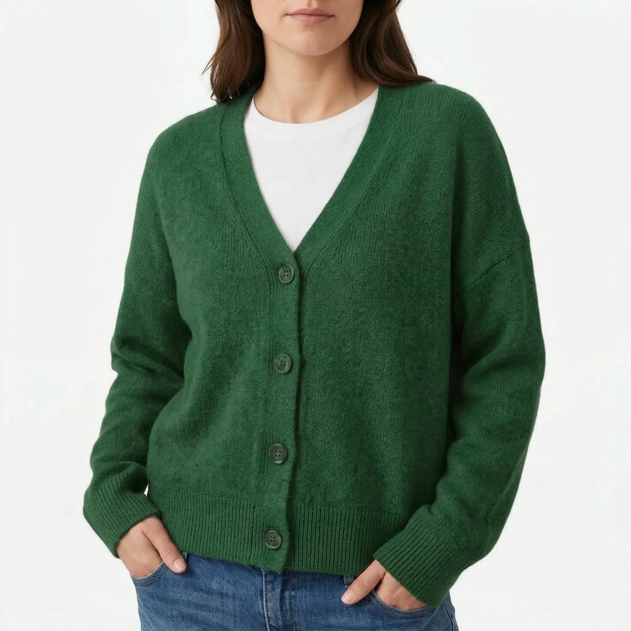 Novalis - Relaxed V Neck Knitted Cardigan