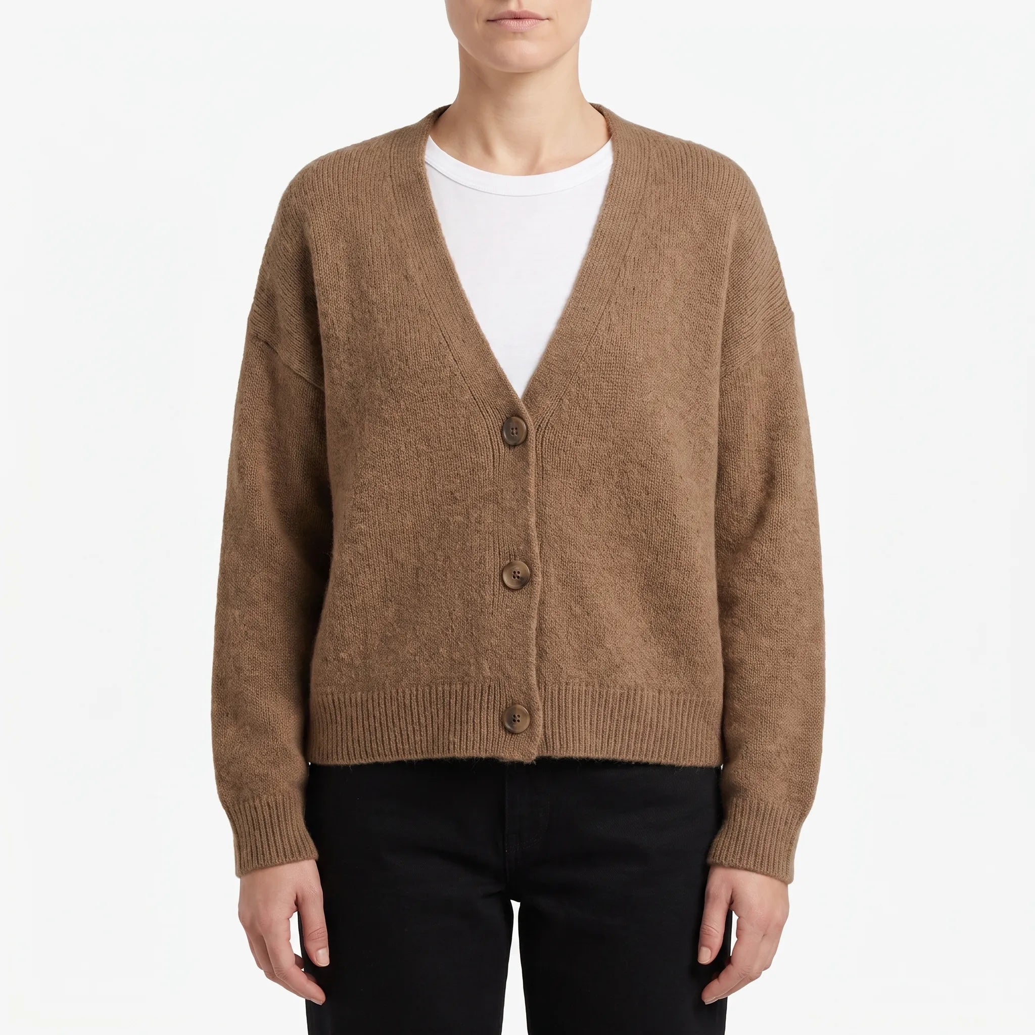 Novalis - Relaxed V Neck Knitted Cardigan