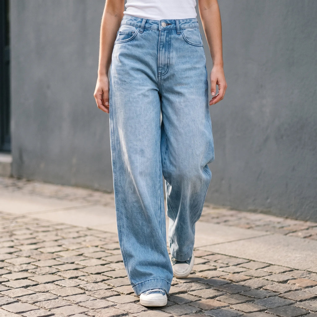 Valira - High Waisted Wide Leg Jeans