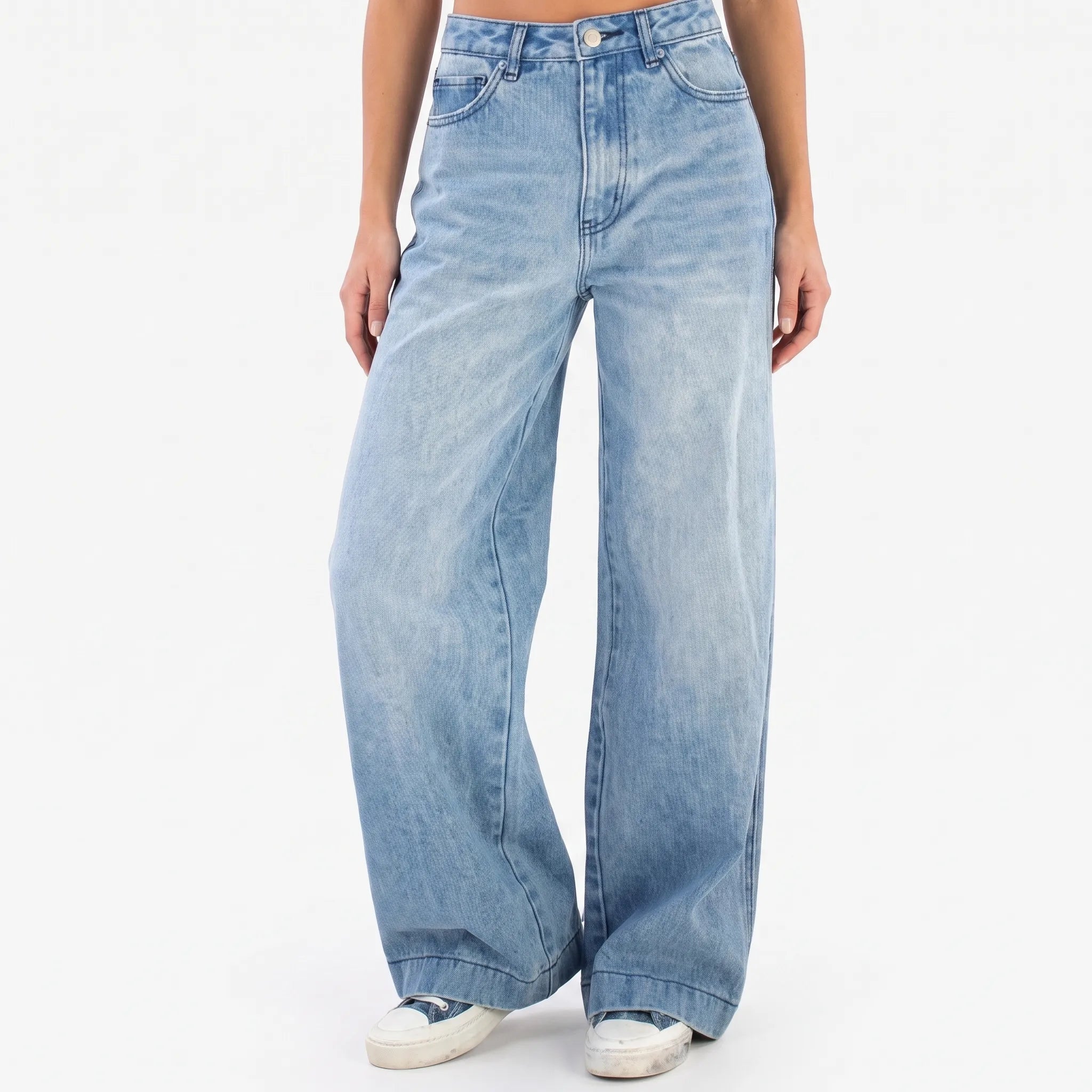 Valira - High Waisted Wide Leg Jeans