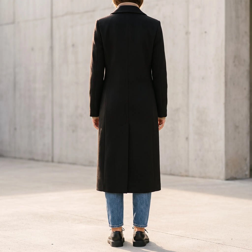 Veltora - Double-Breasted Long Winter Coat